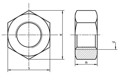 DIN 934 Hex Nuts DIN 934 Hex Nuts